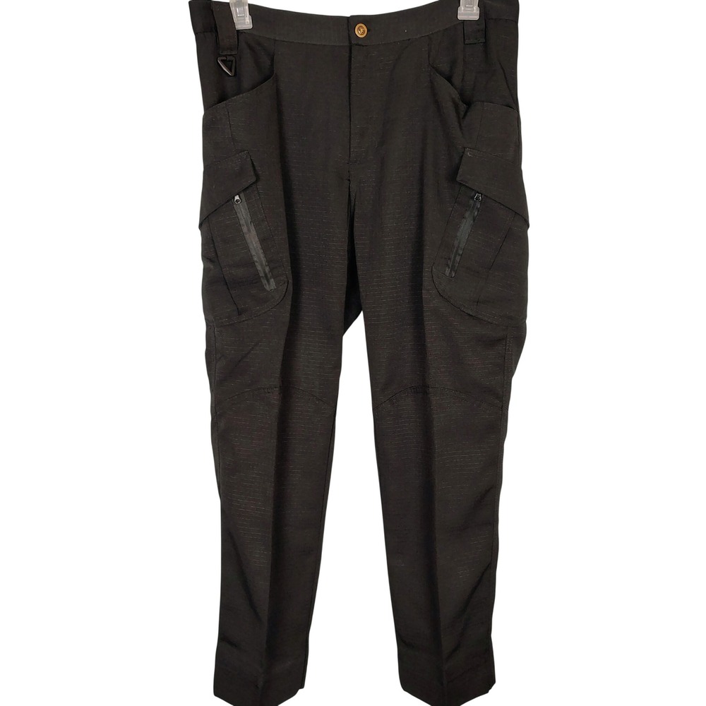 Tactical Series Black Ripstop Cargo Pants‎ Techwear Utility Trousers Mens XL